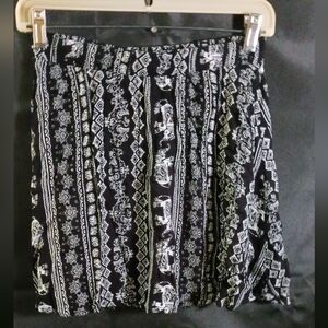 LA Hearts tribal print mini skirt